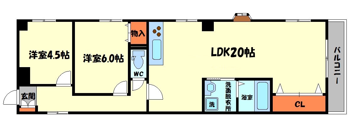 シャルム守口の間取り