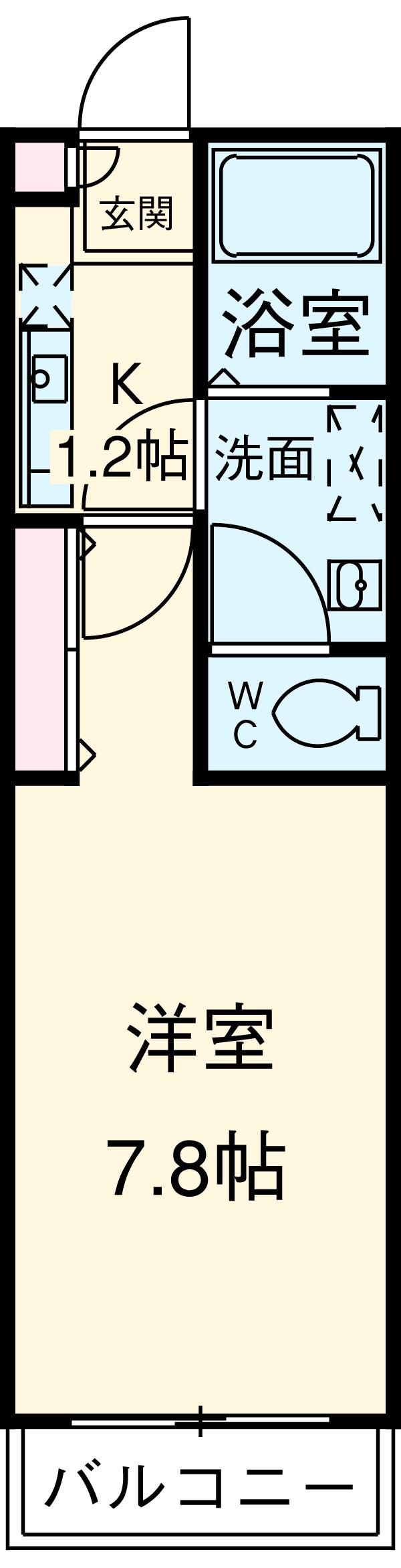 クレフラスト野並B棟の間取り