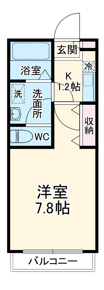 クレフラスト野並B棟の間取り