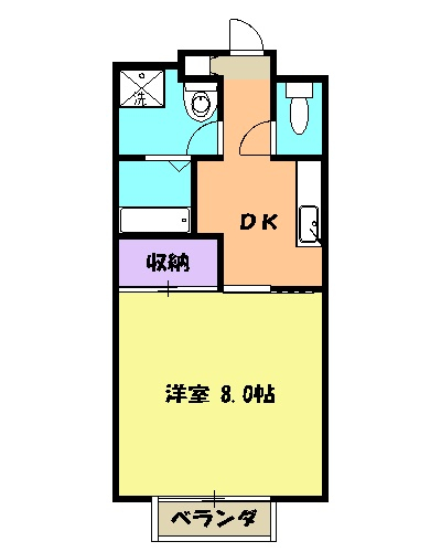 ジュネスブライトンAの間取り
