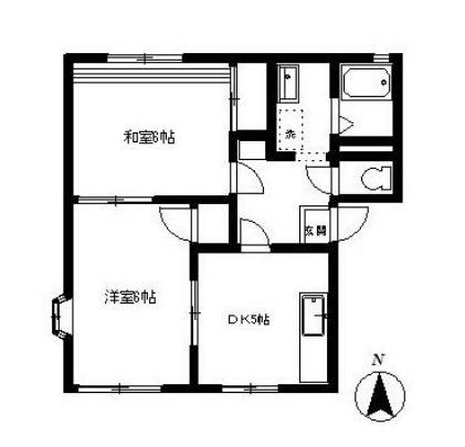 フレグランスAの間取り