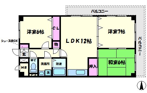 サウス0511の間取り