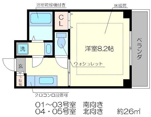 ミレニアム公和Ⅲの間取り