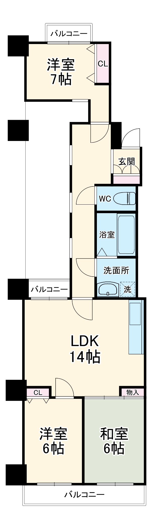 せんぼん有彩館の間取り