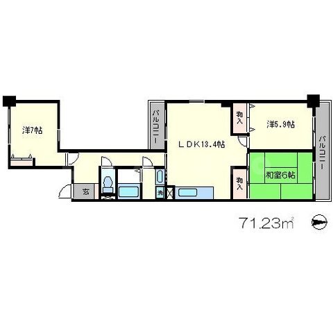 せんぼん有彩館の間取り