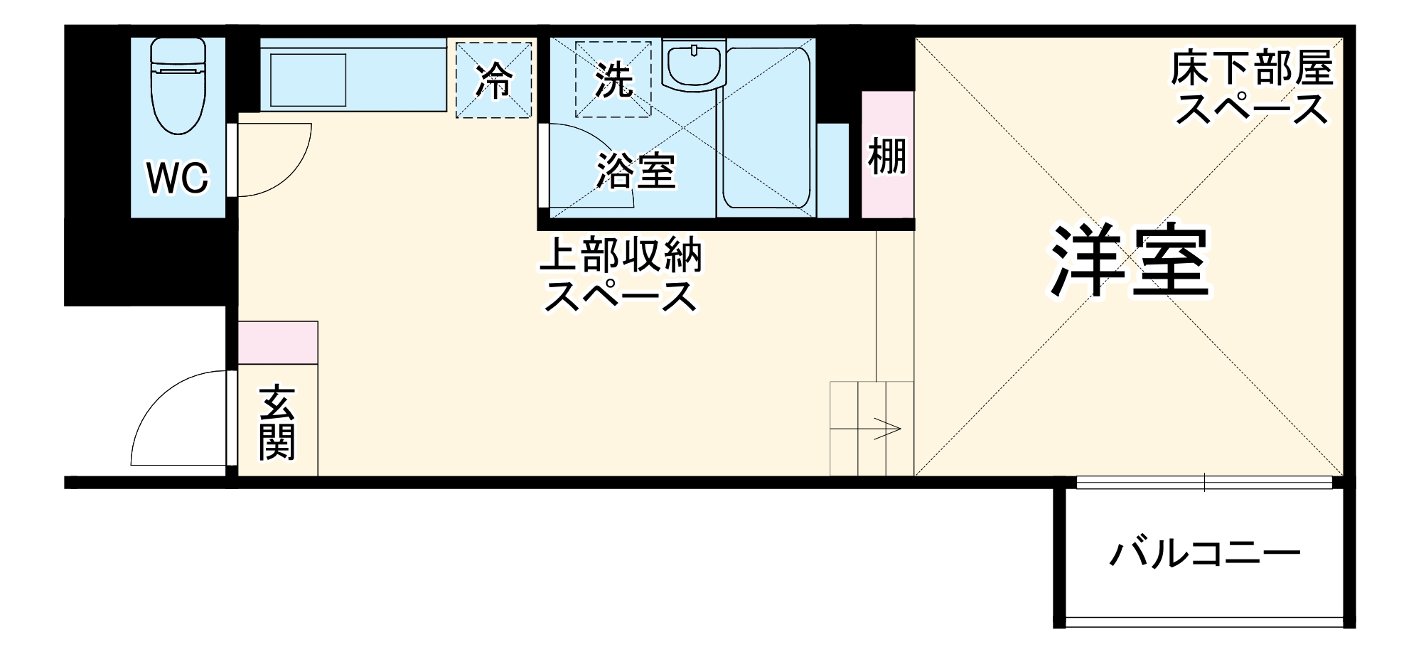 是空HORIKAWAの間取り