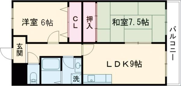Chez Nous 吉祥院の間取り