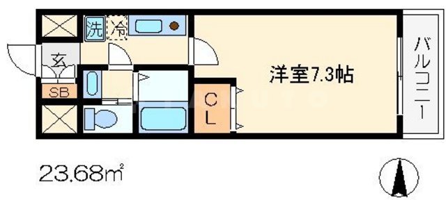 KDXレジデンス西大路の間取り