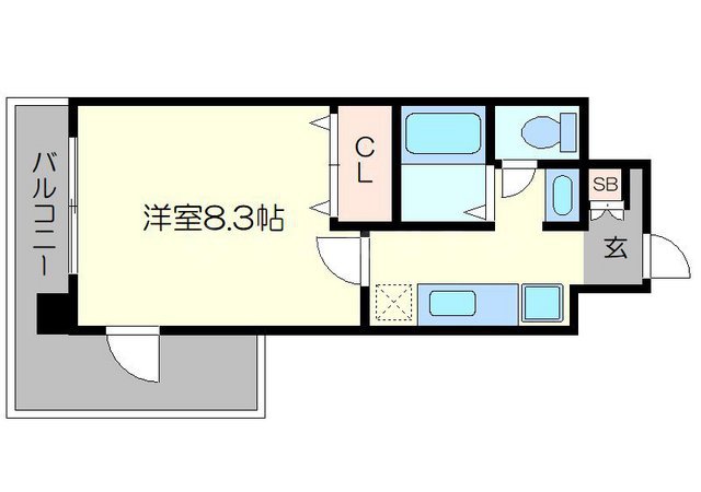 ハウスセゾン四条通の間取り