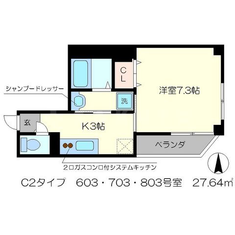 グランデ西五条の間取り