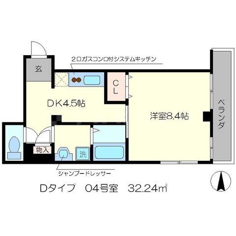 グランデ西五条の間取り