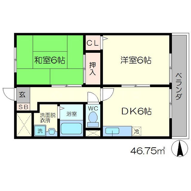 ラセーヌ桂の間取り