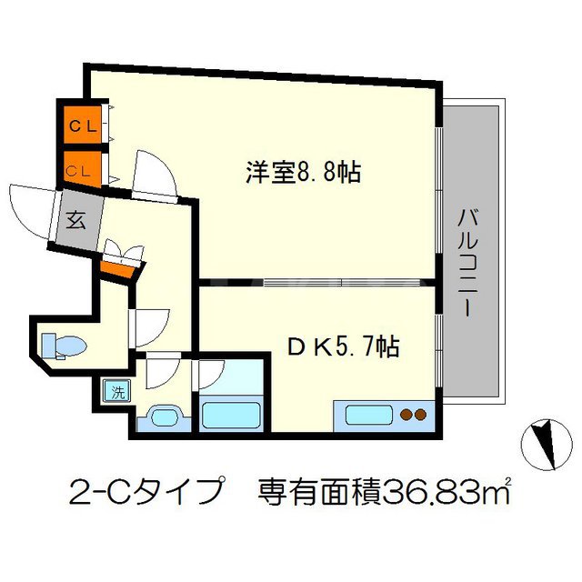ピースフル桂の間取り