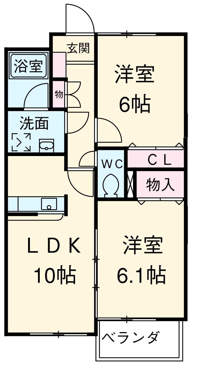 ラポール倉坂の間取り