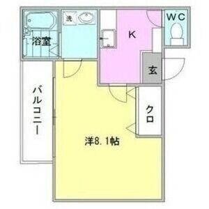 クレフラスト大同B棟の間取り