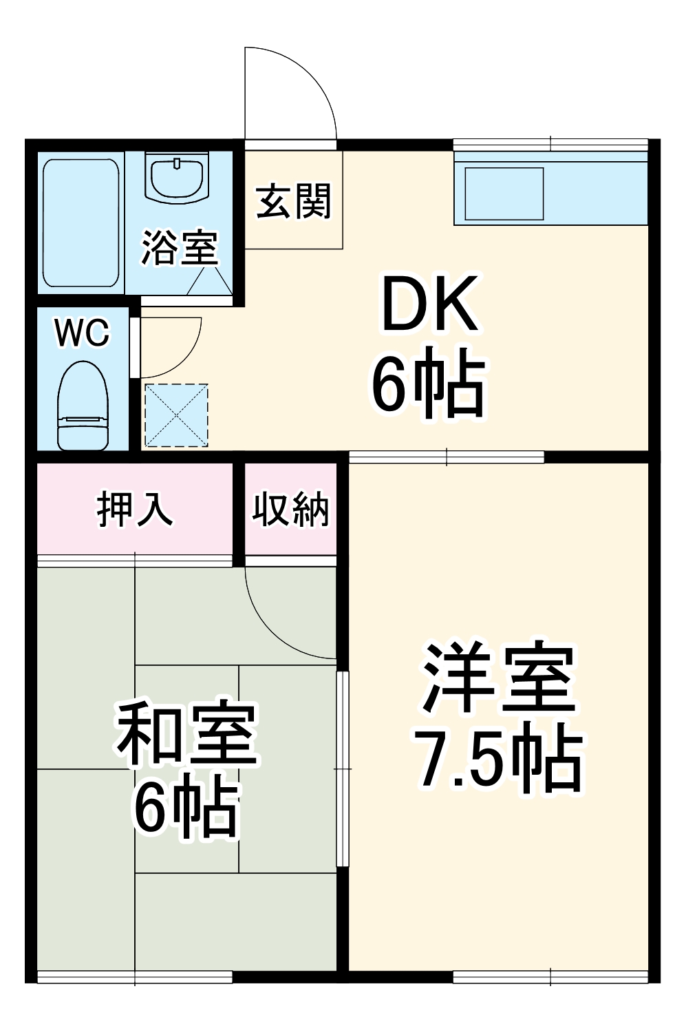 第二本多ハイツの間取り