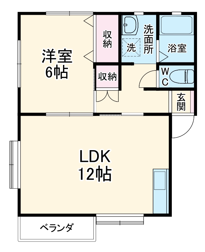 コーポシオンAの間取り