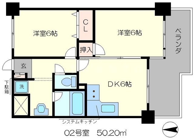 グリーンエクセル西院の間取り