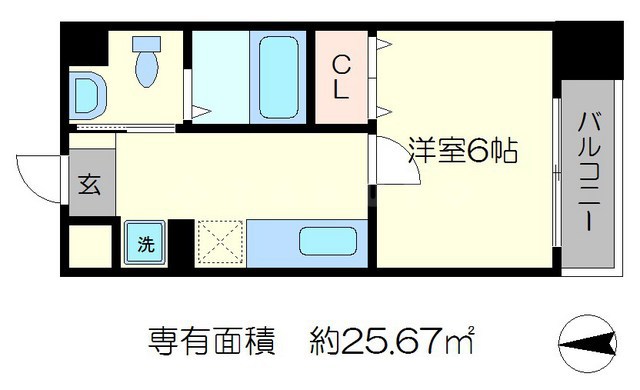 アーバンフラッツ四条西洞院の間取り