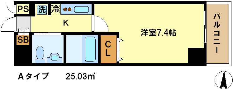 アーバンフラッツ四条西洞院の間取り