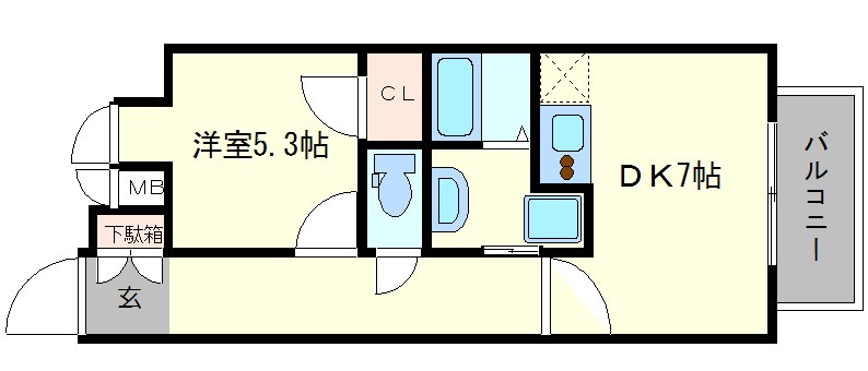 エスリード京都梅小路の間取り