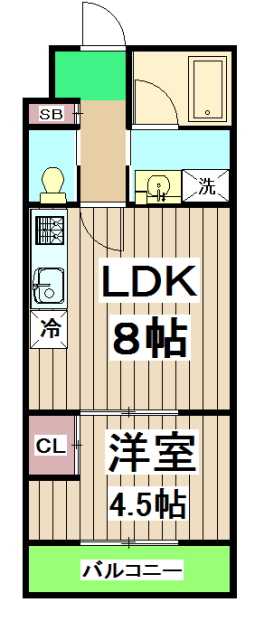 リアン桂ウエストの間取り
