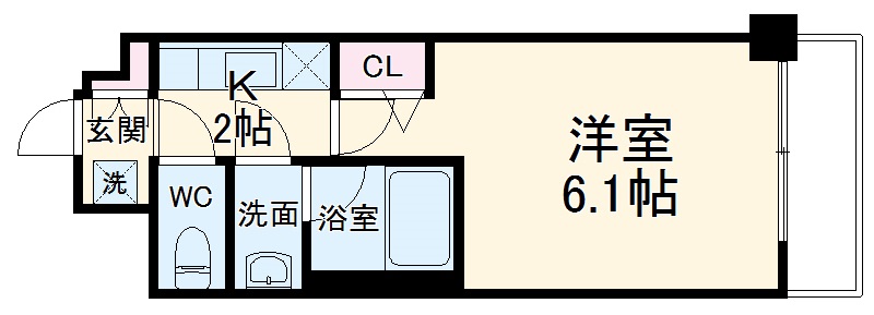 エステムコート京都西院の間取り