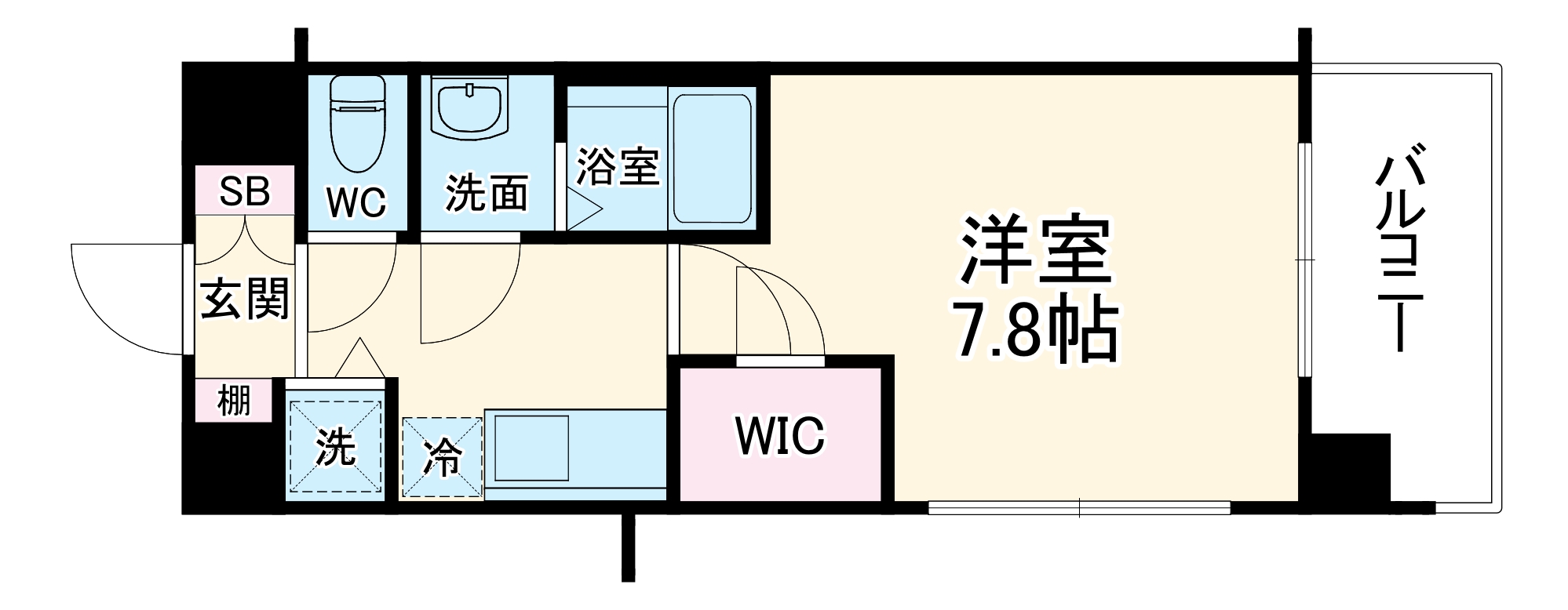 アスヴェル京都壬生EASTの間取り