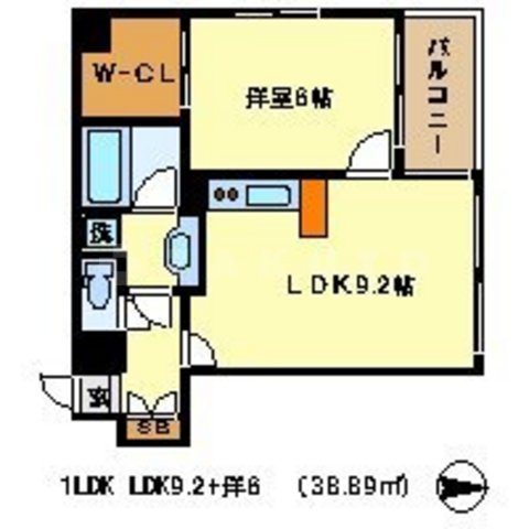 ブローニュ姉小路の間取り