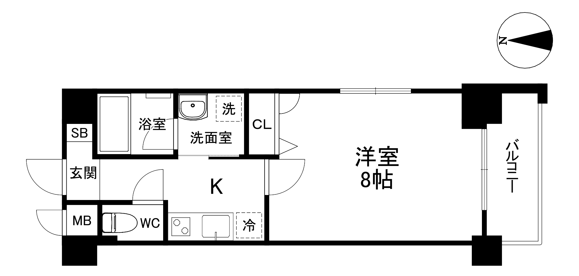 べラジオ雅び四条通Ⅱの間取り