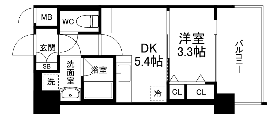 クレアドーレ京都二条の間取り