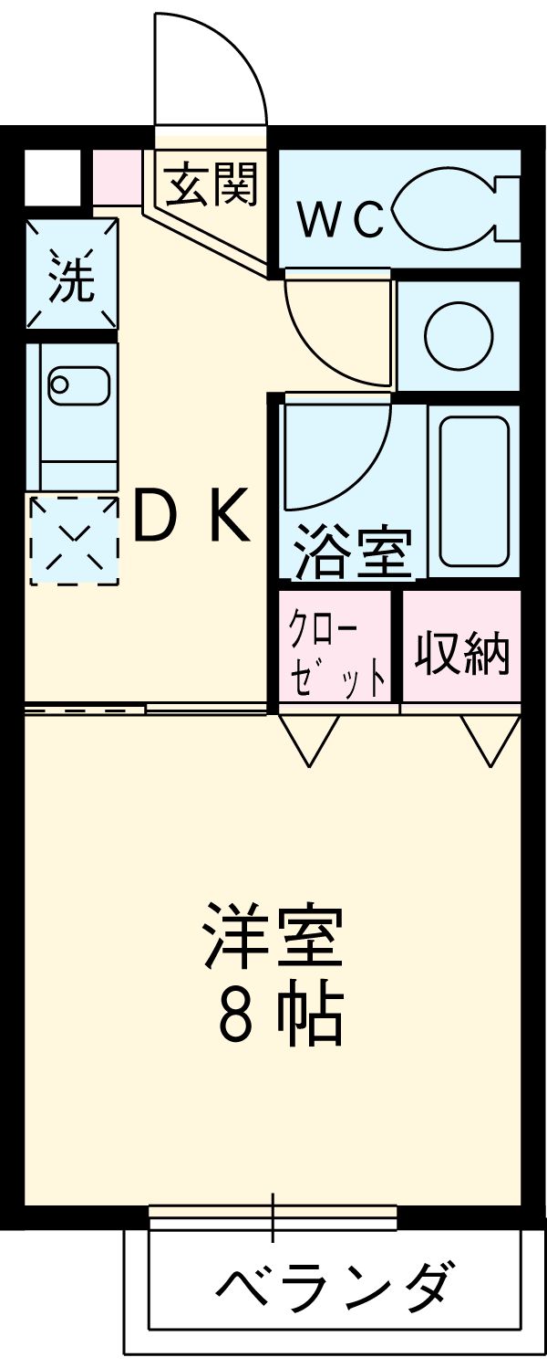 Ｓｕｒｐｌｕｓ　Ｏｎｅ　富川・203号室の間取り