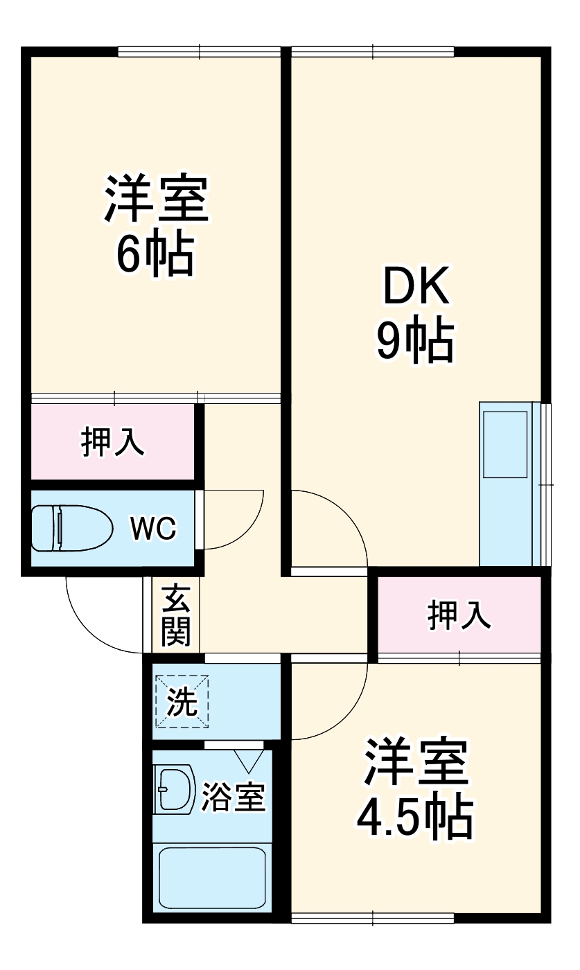 青木ハイツの間取り