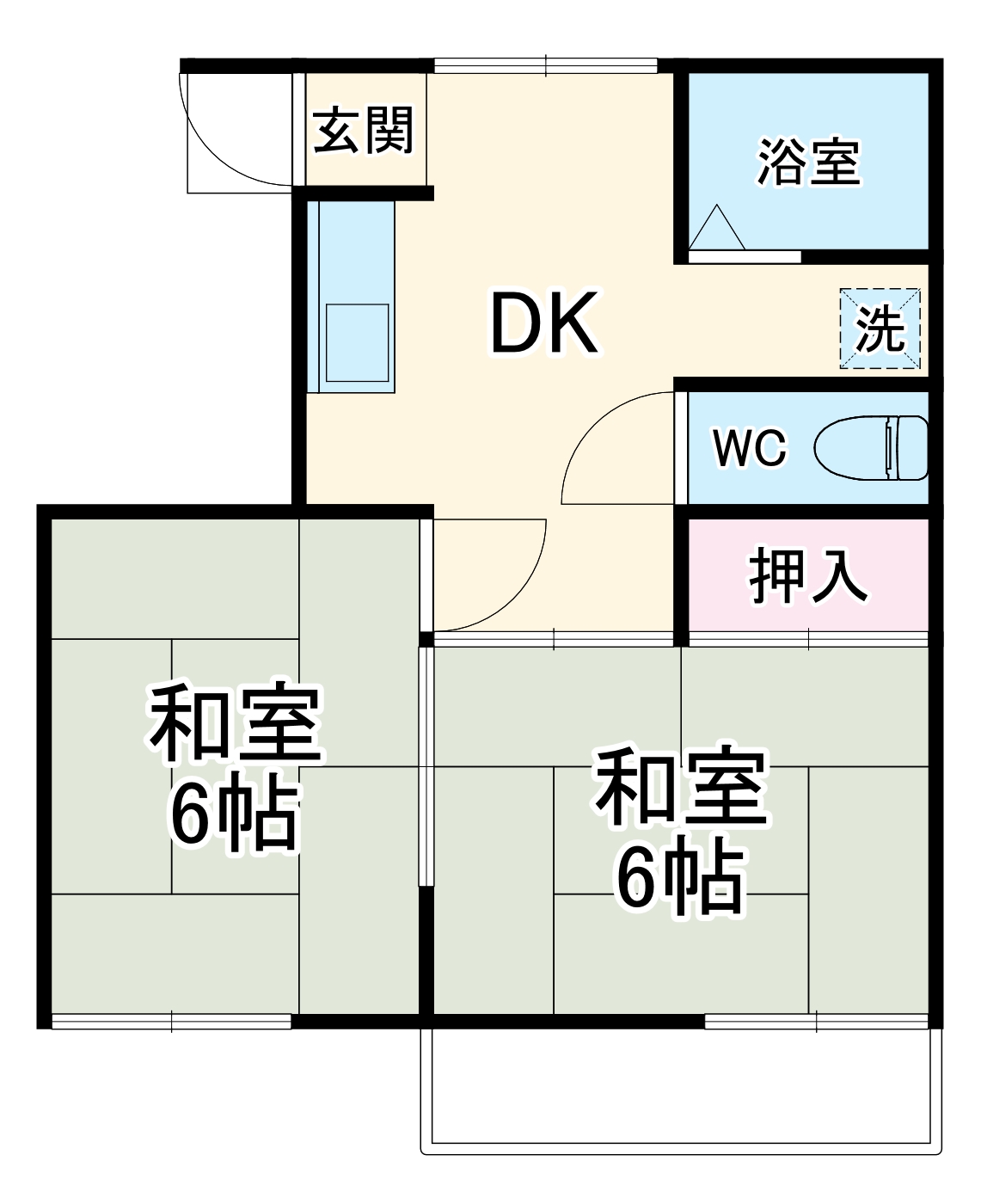 タウニーUの間取り