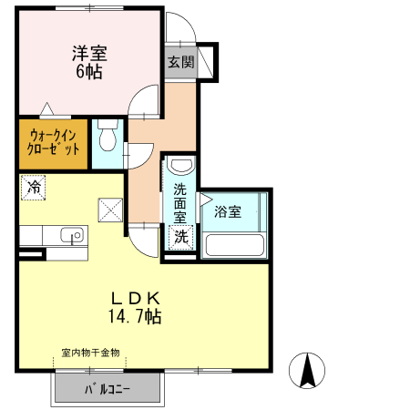 ラビアンローズ徳重　Ｂ棟の