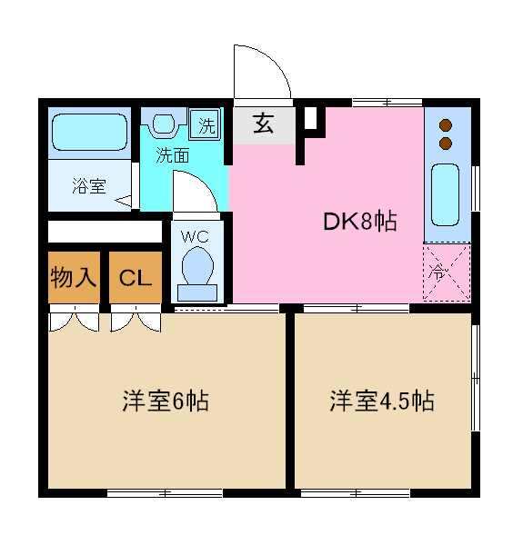 エステートピアフローラの間取り