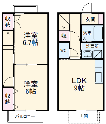 DixieⅢの間取り