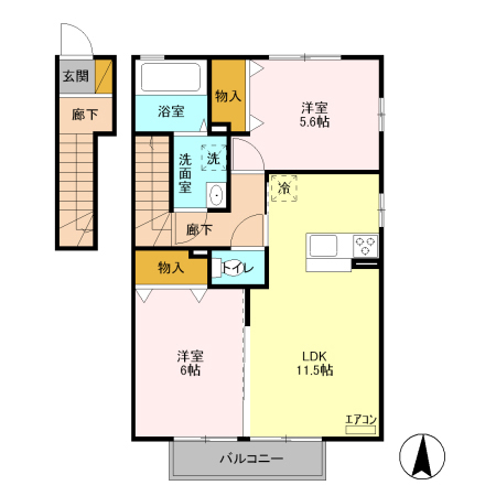 ジェントリー I番館の間取り