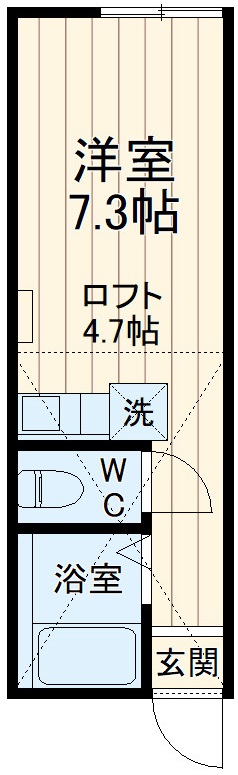 ユナイト日の出町パルメザンロードの間取り