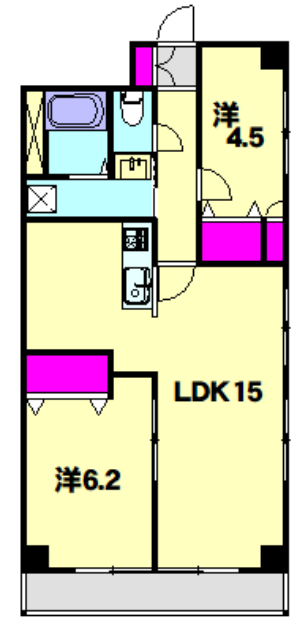 ジュネス・ソネの間取り