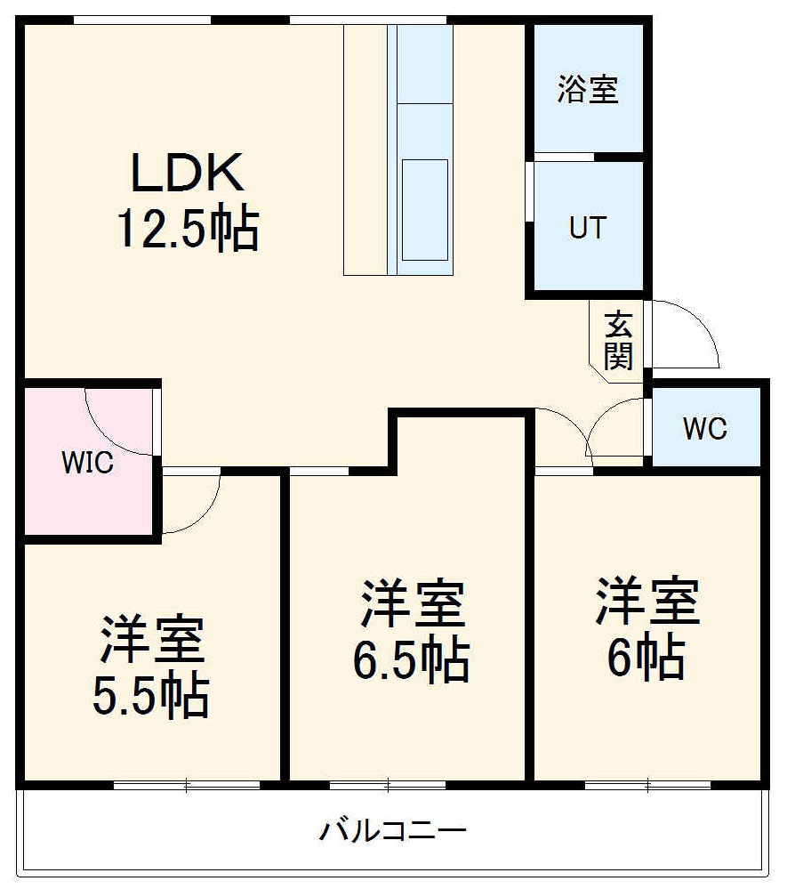 パビリオン桔梗ヶ丘A棟の間取り
