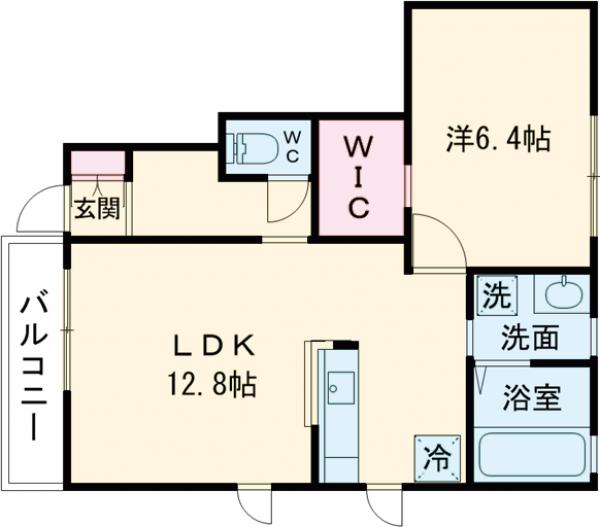 パルティールＡの間取り