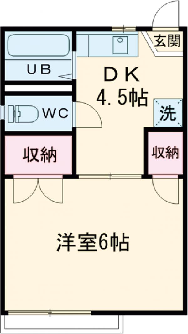 ハナワハイツの間取り