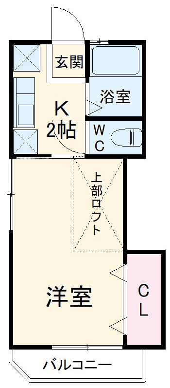 ハイツ茅ヶ崎の間取り