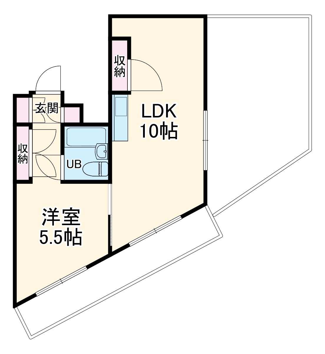 プレズ狭山の間取り