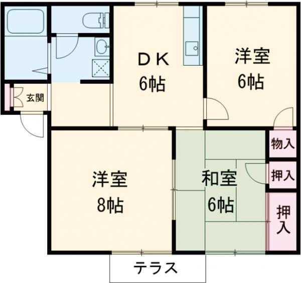 マノアールドゥ長山の間取り