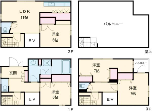 東日暮里三丁目戸建ての間取り