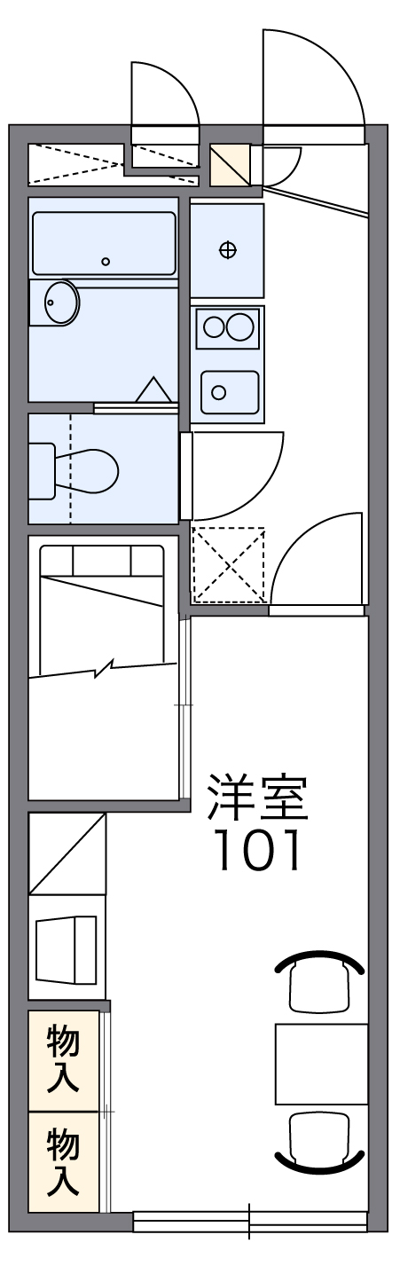 レオパレス下山の間取り
