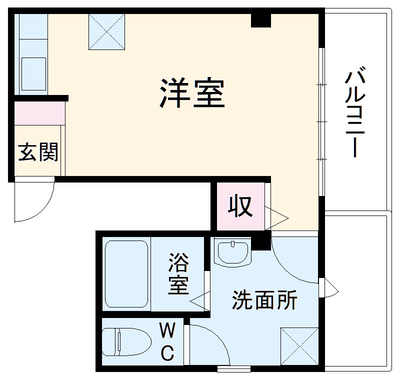 駅前ハイツの間取り