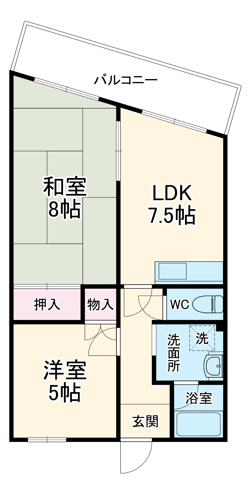 ロイヤルハイツ木村2号館の間取り
